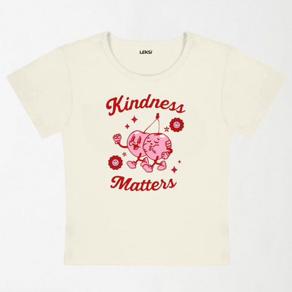 Kindness Matters Y2K Baby Tee