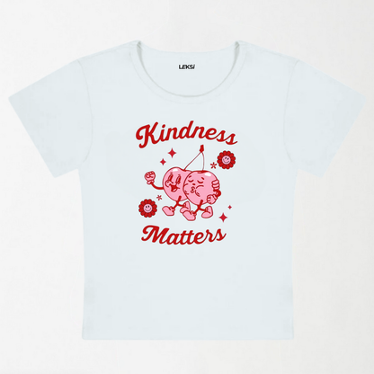 Kindness Matters Y2K Baby Tee