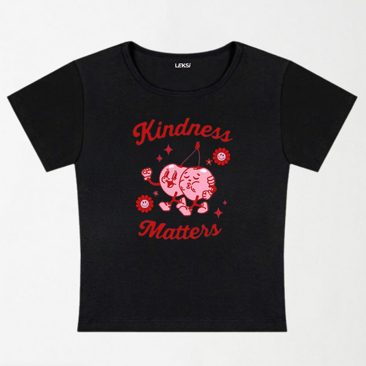 Kindness Matters Y2K Baby Tee