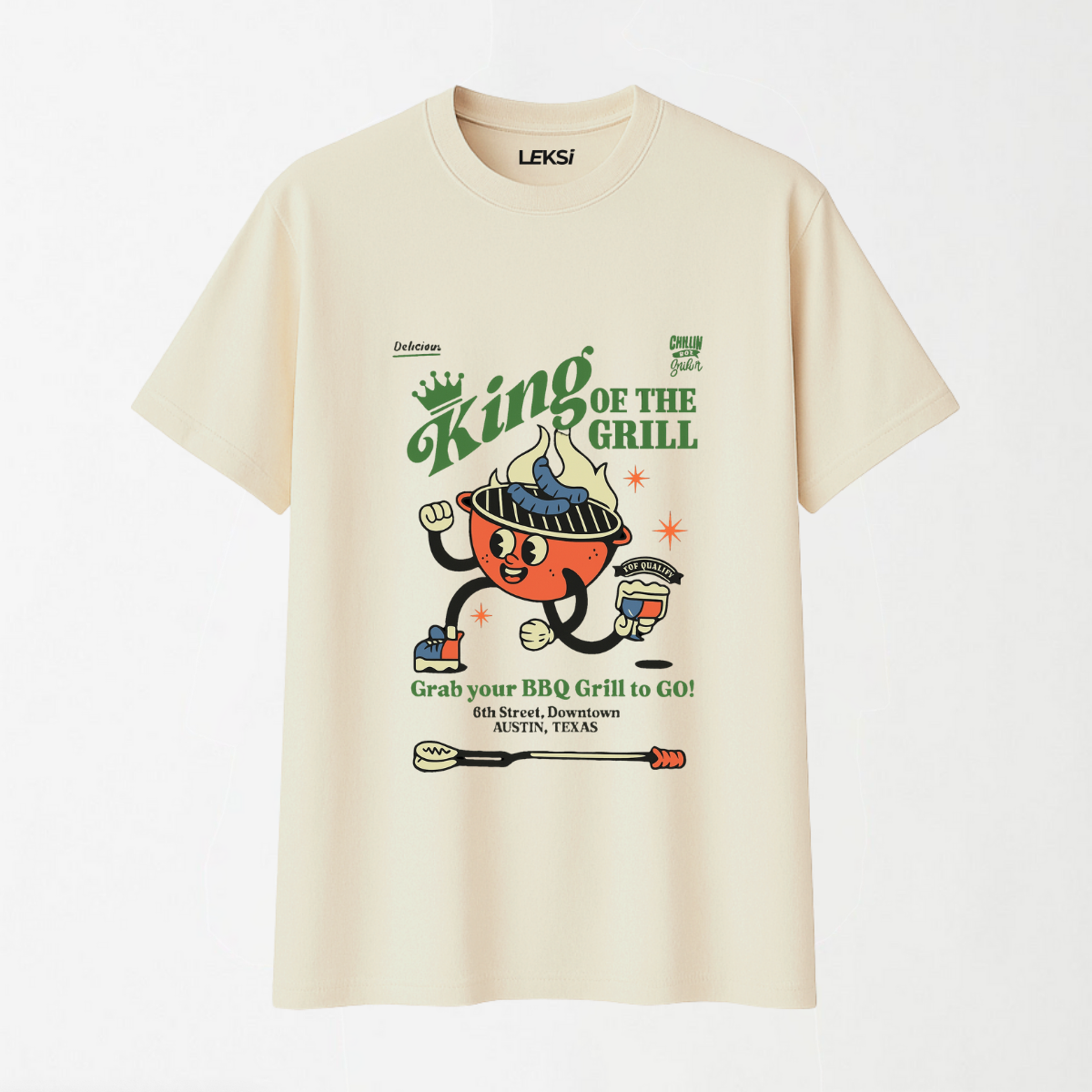 King Of The Grill - Round Neck Unisex T Shirt