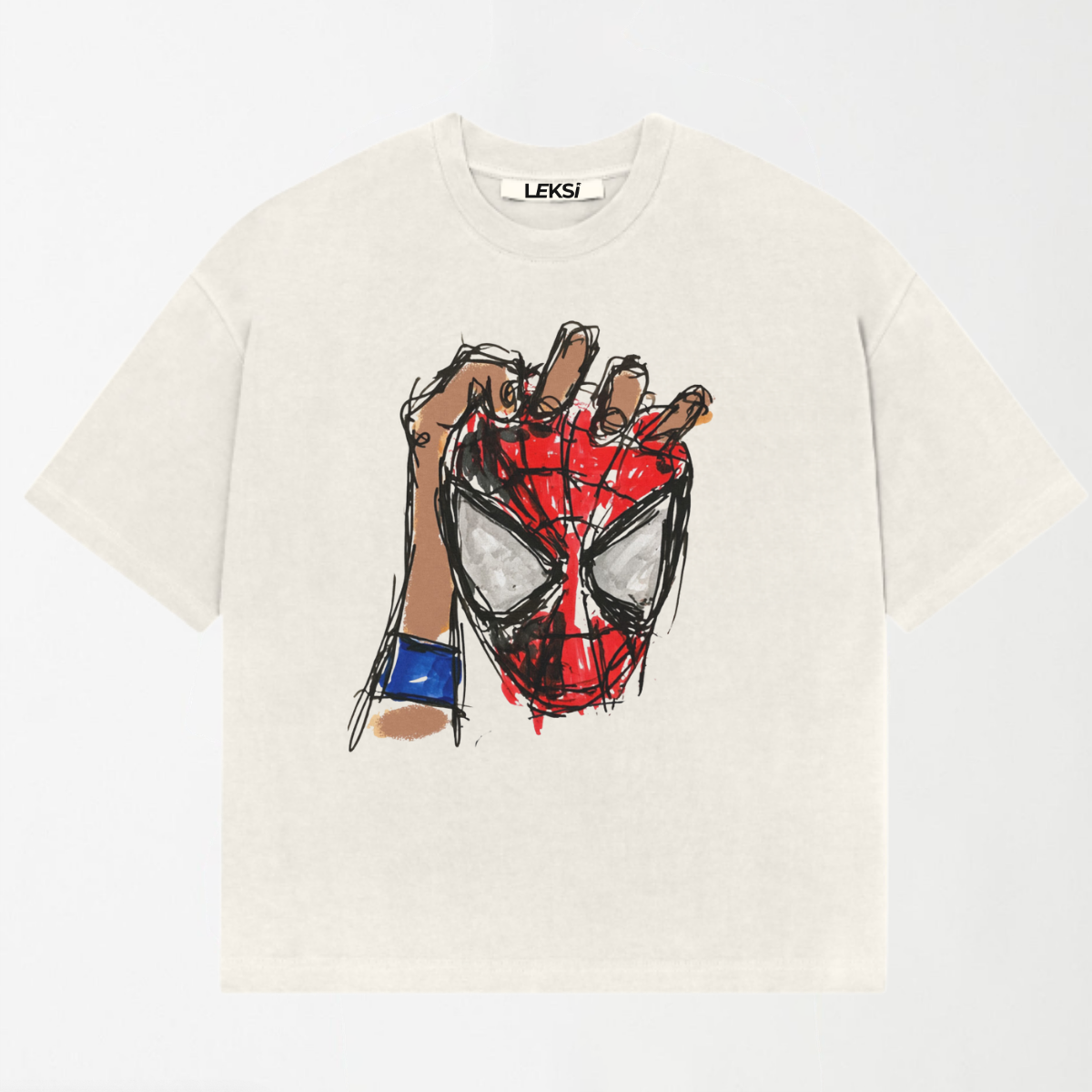 LEKSI Unmasked Sketch Oversized Tee