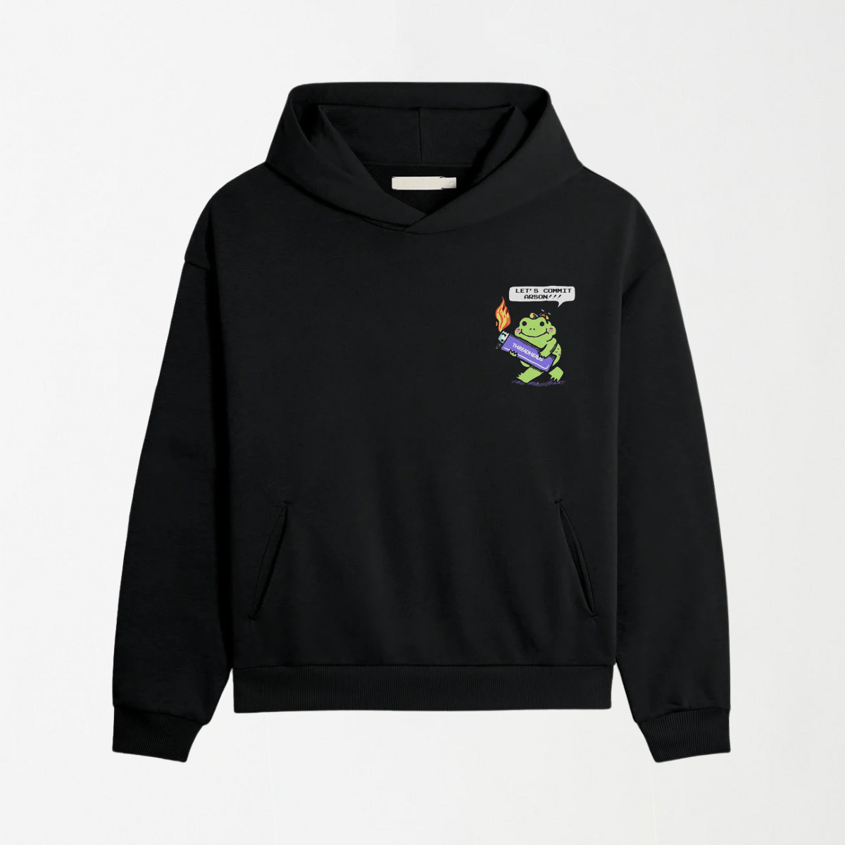 Let's Commit Arson - Black Graphic Hoodie