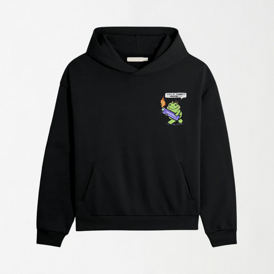 Let's Commit Arson - Black Graphic Hoodie