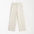Classic Ivory Wide-Leg Pants