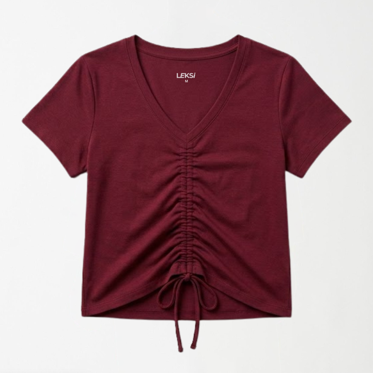 The Drawstring Plunge Top
