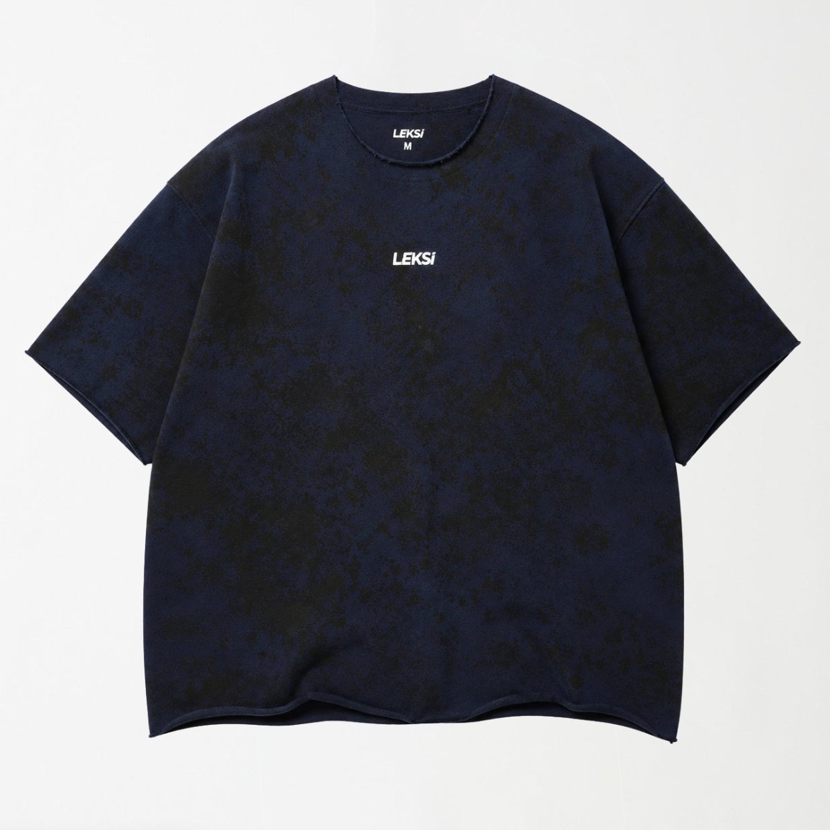 Navy Mineral Wash Oversized T Shirt