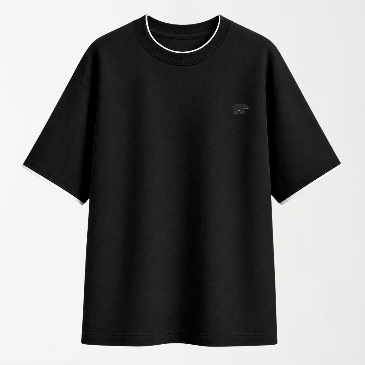 The Contrast Tipped Drop Shoulder Tee