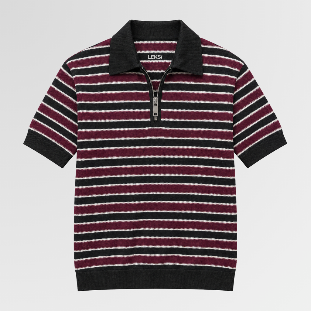 Cassette Striped Quarter Zip