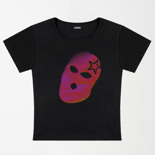 Mask Y2K Baby Tee