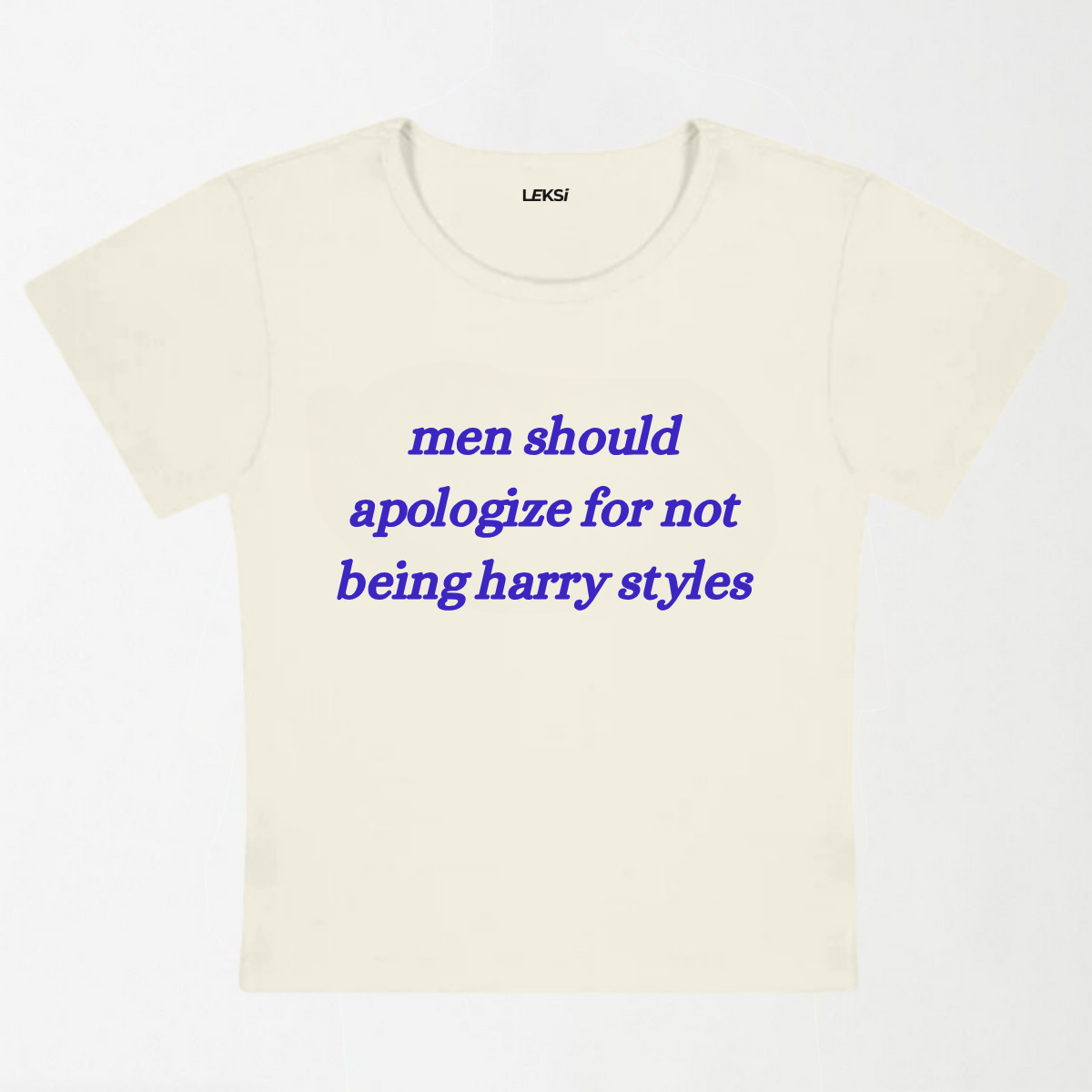 Men Should Apologize Y2K Baby Tee