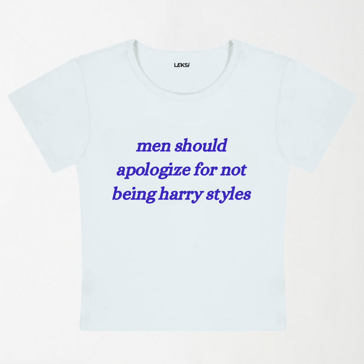Men Should Apologize Y2K Baby Tee
