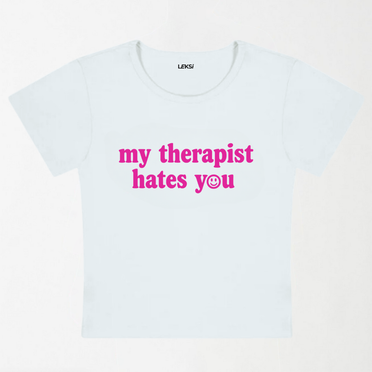 My Therapist Hates You Halo Y2K Baby Tee
