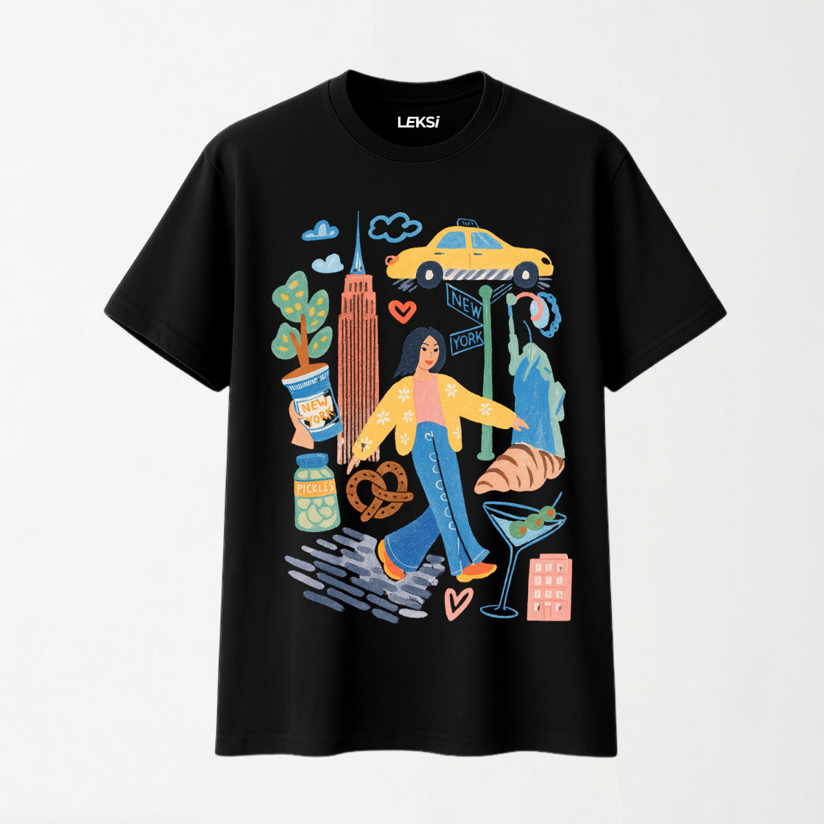 New York Sketchbook - Round Neck Unisex T Shirt