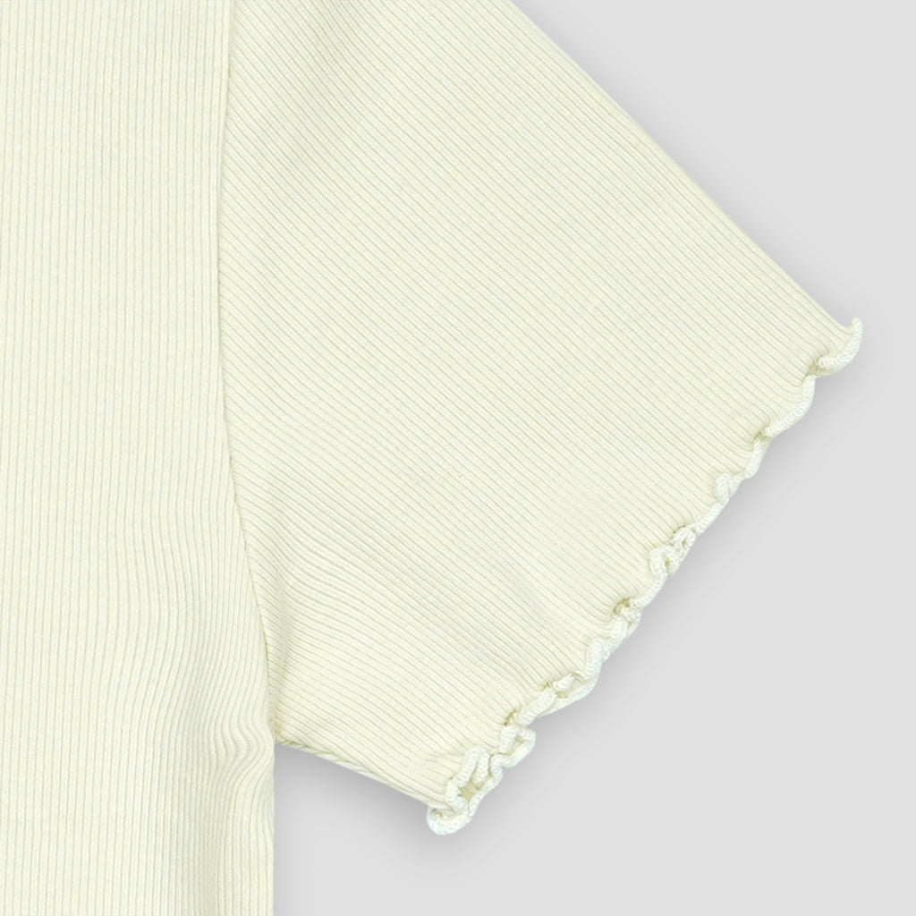 Off White Ribbed Shirt