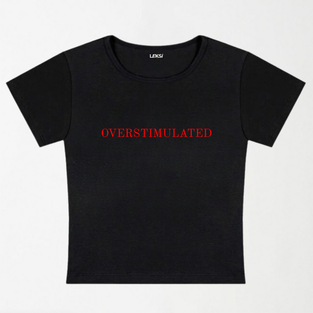 Overstimulated Y2K Baby Tee