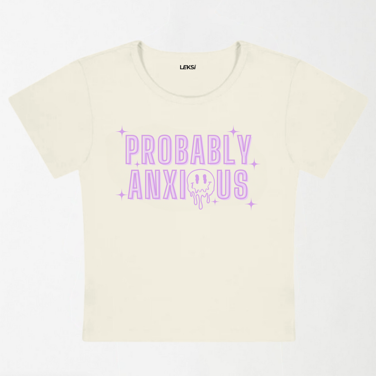 Probably Anxious Y2K Baby Tee