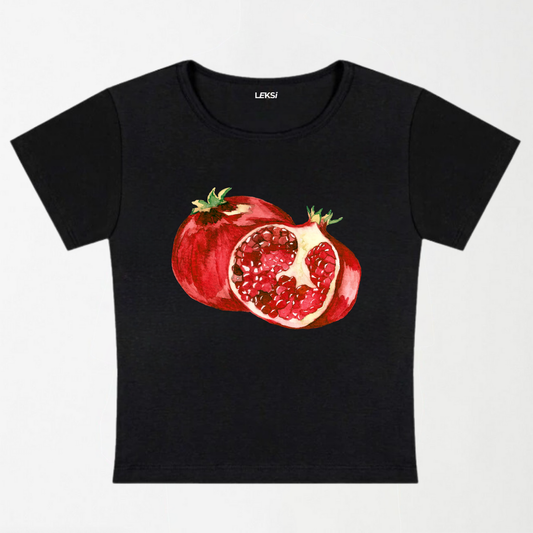 Pomegranate Y2K Baby Tee