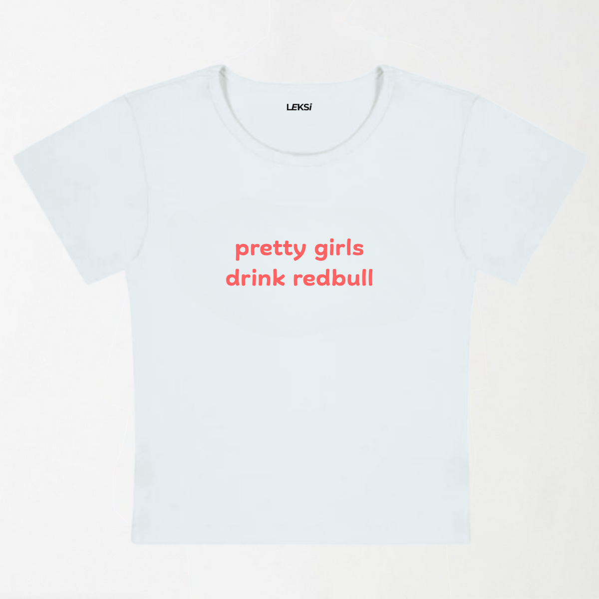 Pretty Girls Drink Redbull Y2K Baby Tee