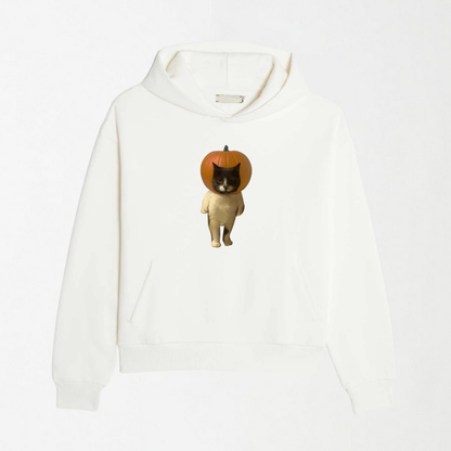 Pumpkin Head Cat - Graphic Hoodie