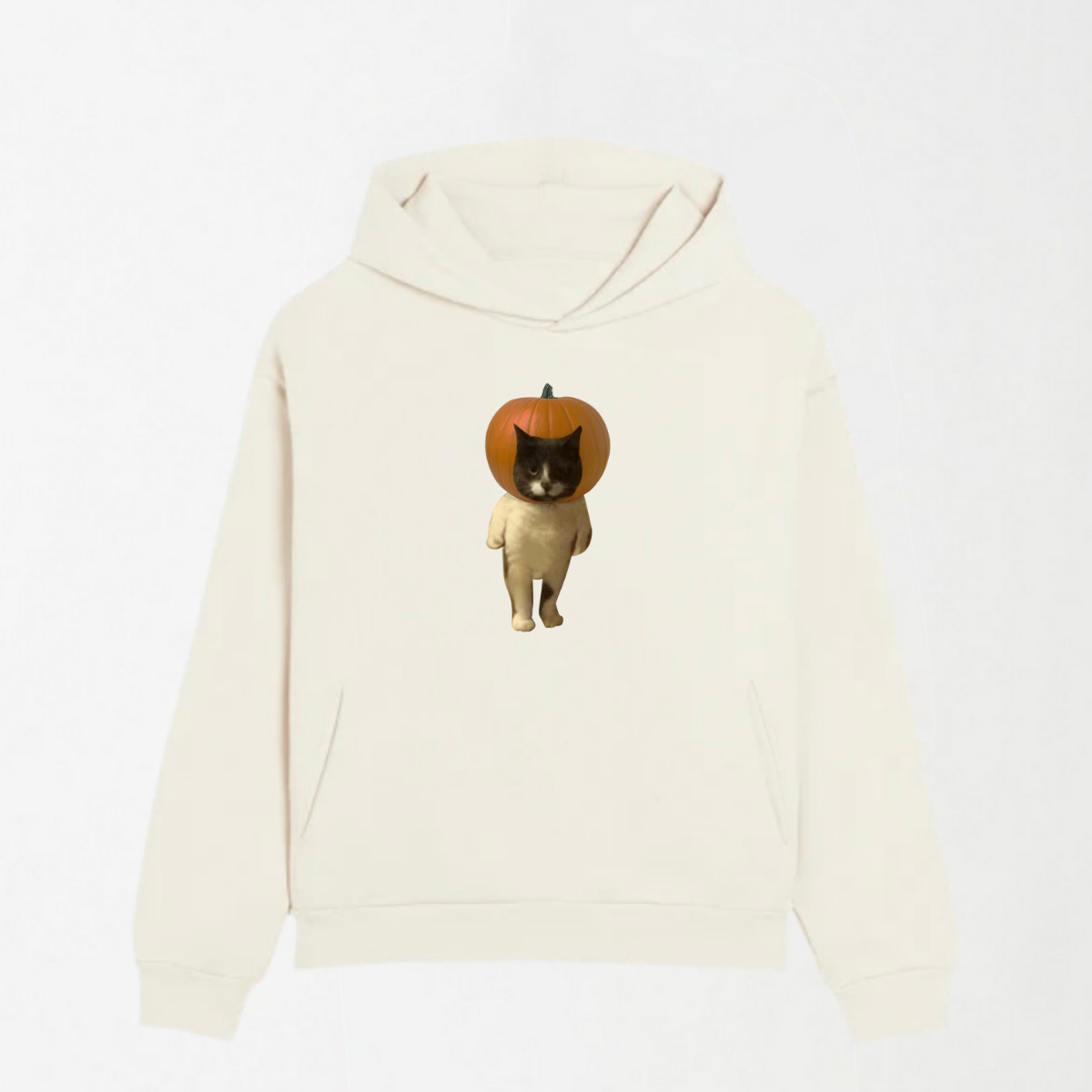 Pumpkin Head Cat - Graphic Hoodie