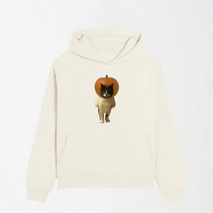 Pumpkin Head Cat - Graphic Hoodie