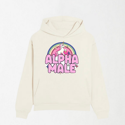 Rainbow Unicorn Alpha Male - Graphic Hoodie