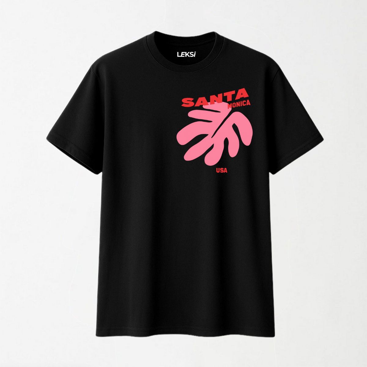 Santa Monica - Round Neck Unisex T Shirt