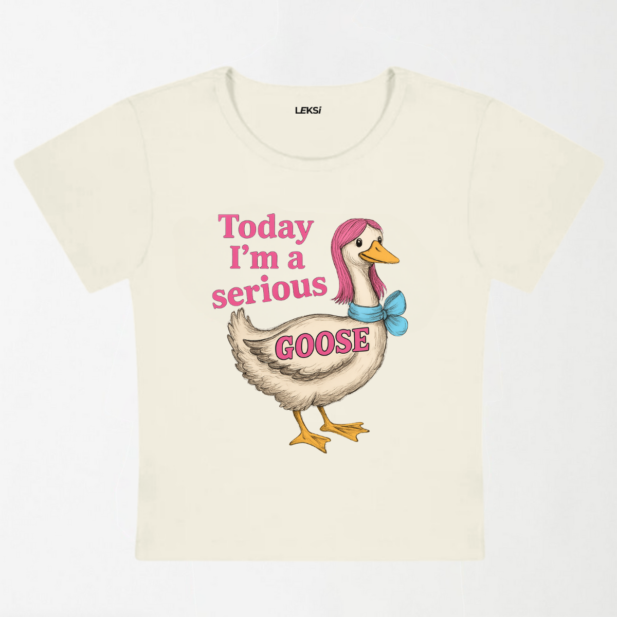 Serious Goose Y2K Baby Tee