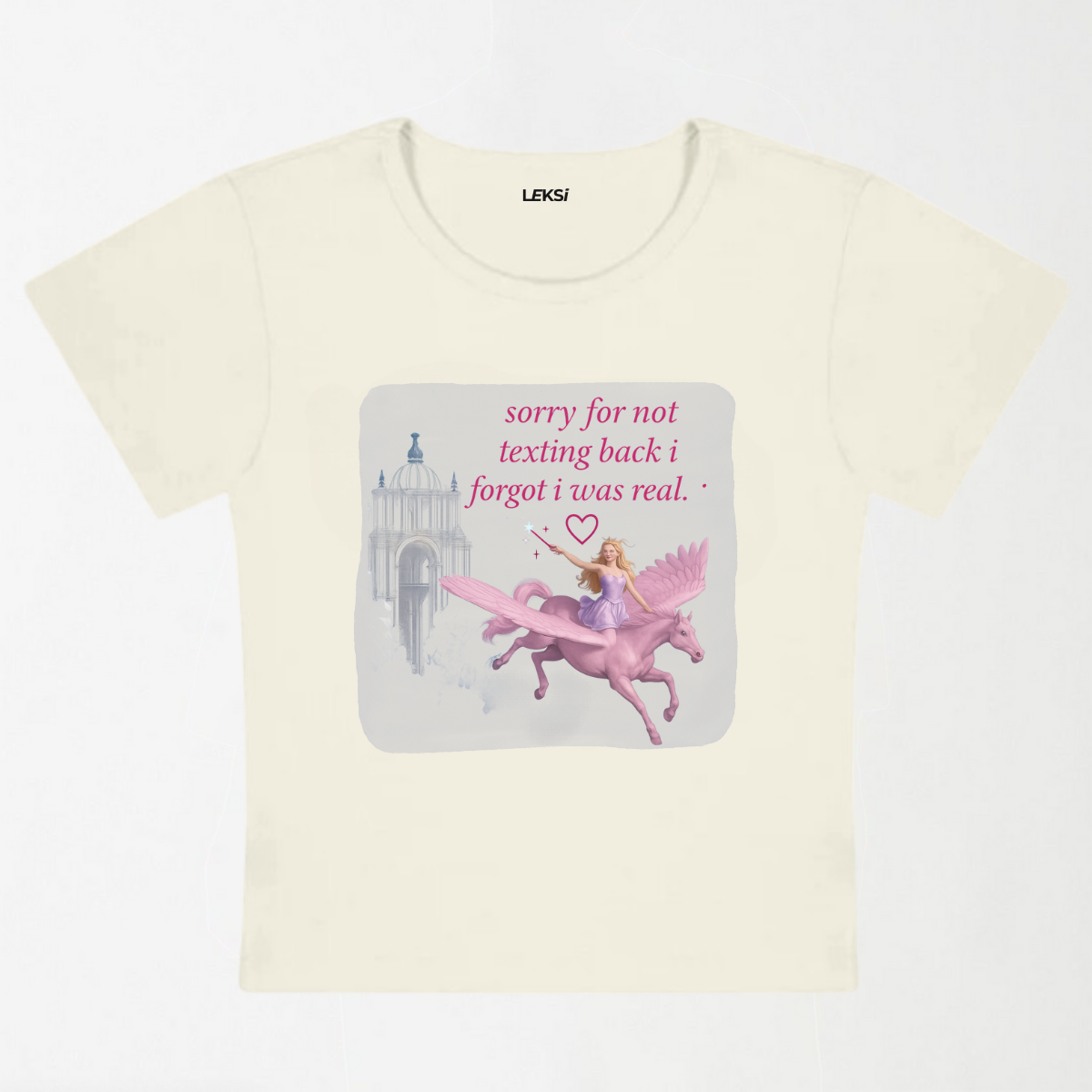 Sorry For Not Texting Back Y2K Baby Tee