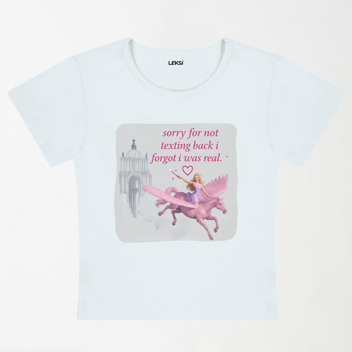 Sorry For Not Texting Back Y2K Baby Tee