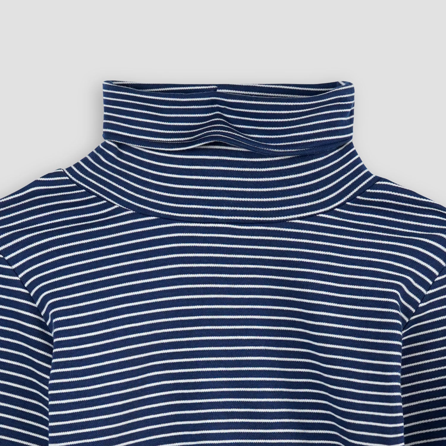 Striped Turtle Neck