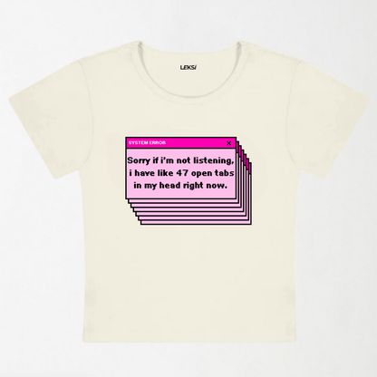 System Error Y2K Baby Tee