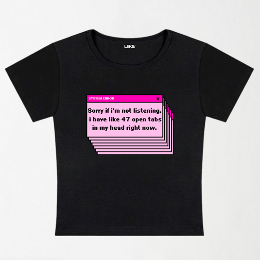 System Error Y2K Baby Tee