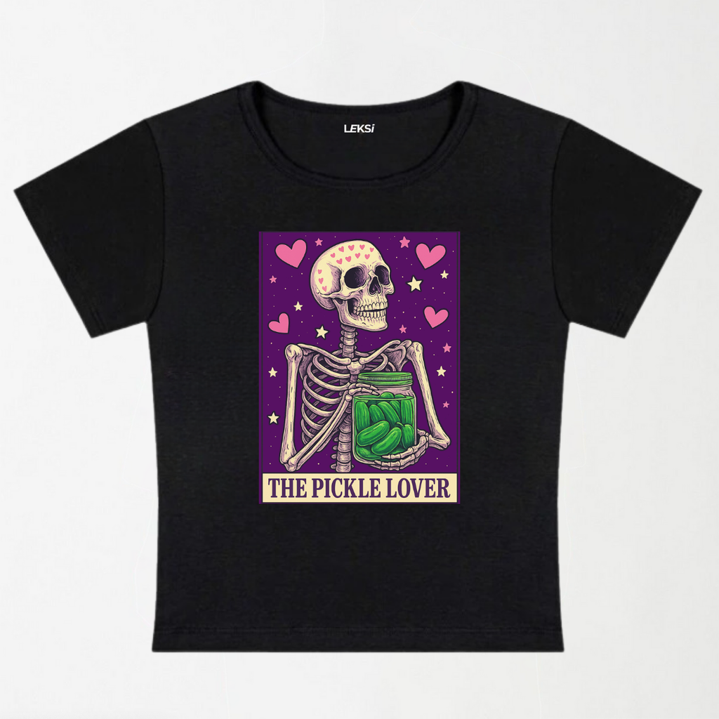 The Pickle Lover Y2K Baby Tee
