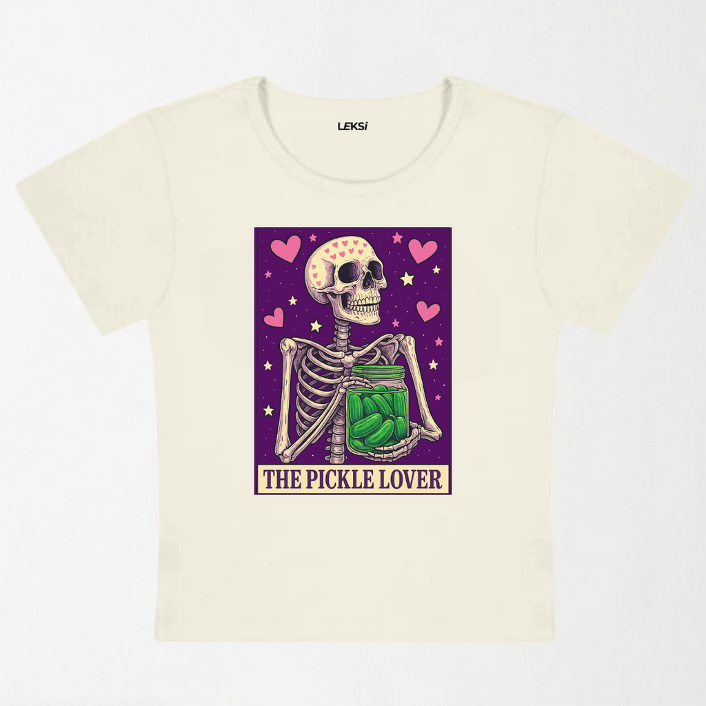 The Pickle Lover Y2K Baby Tee