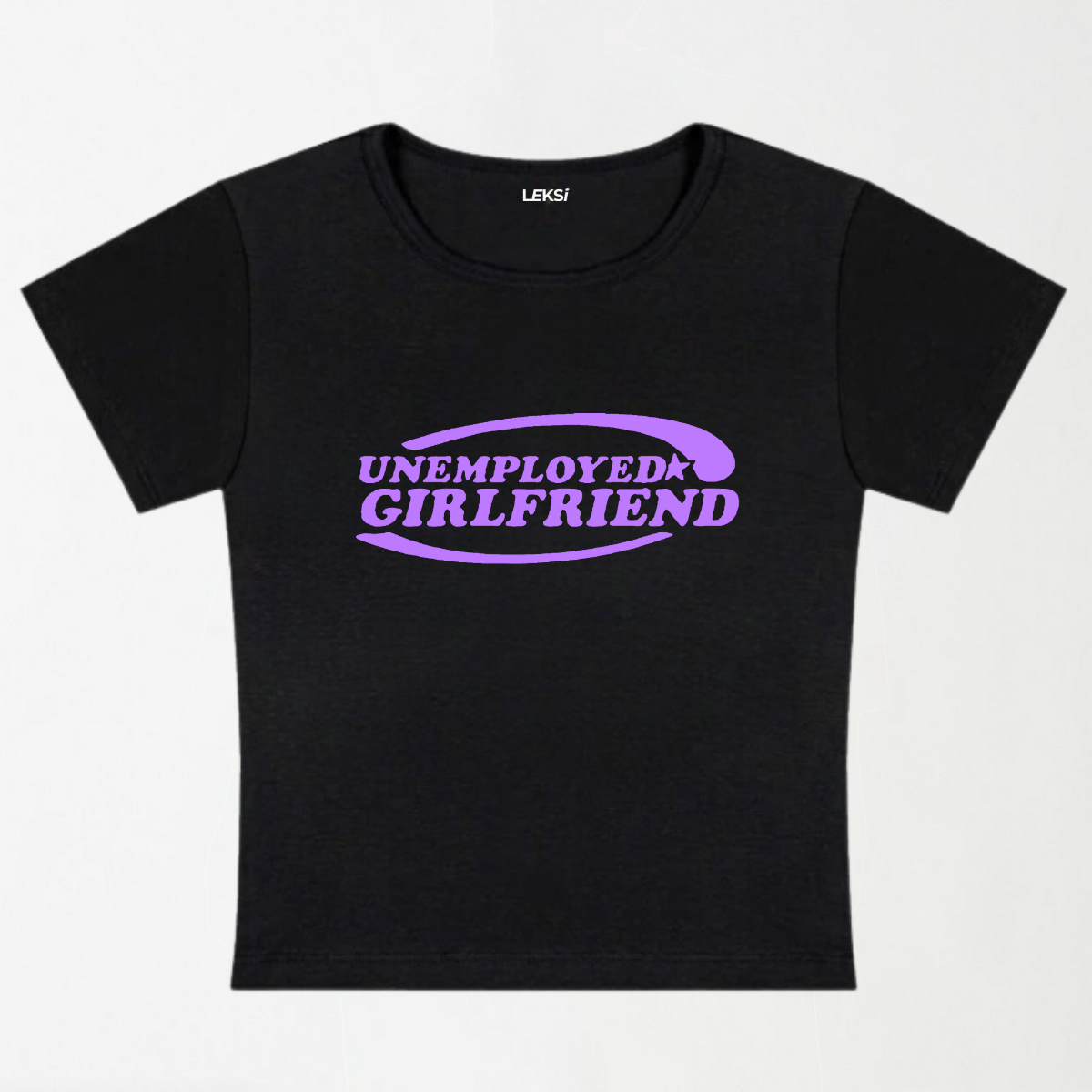 Unemployed Girlfriend Star Y2K Baby Tee