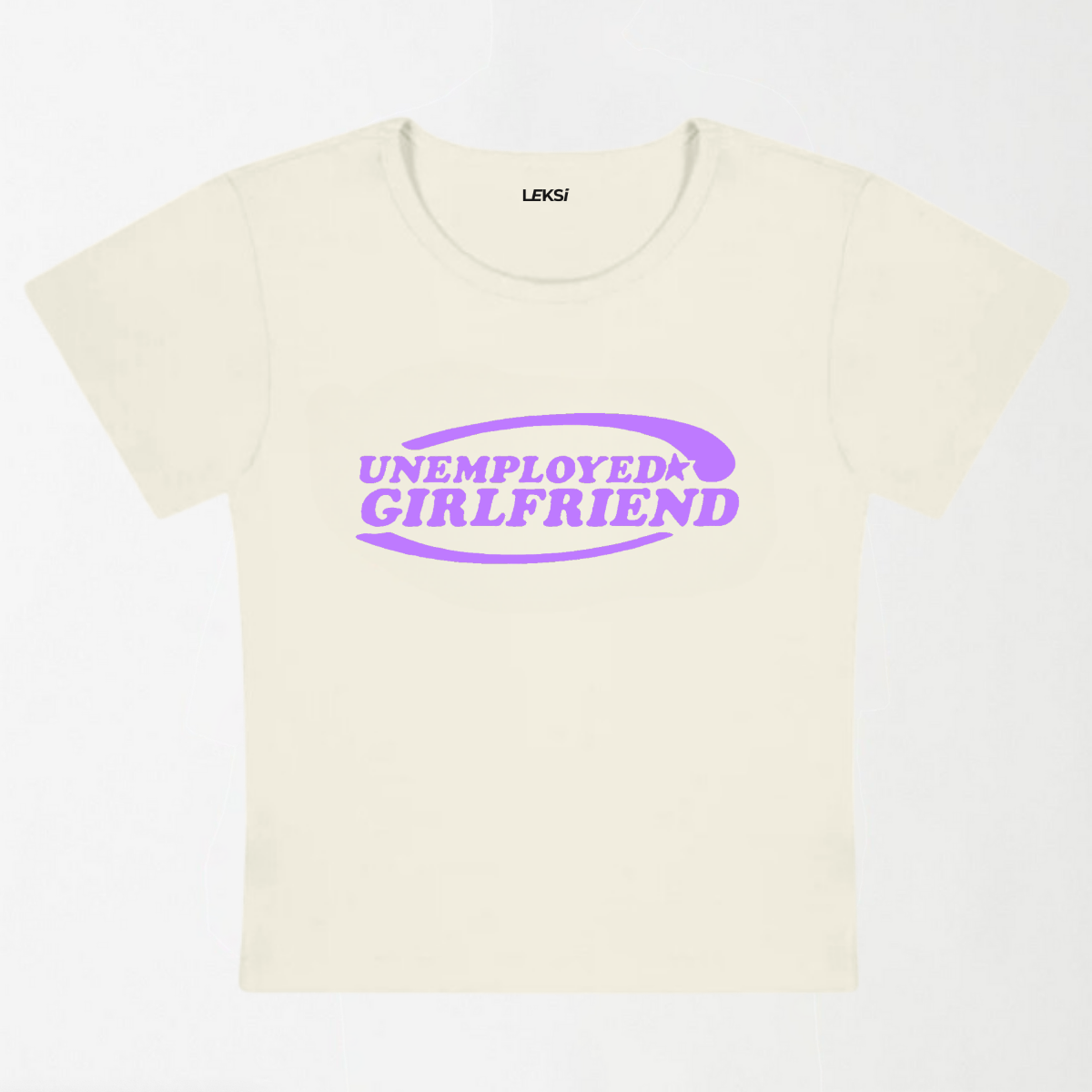 Unemployed Girlfriend Star Y2K Baby Tee