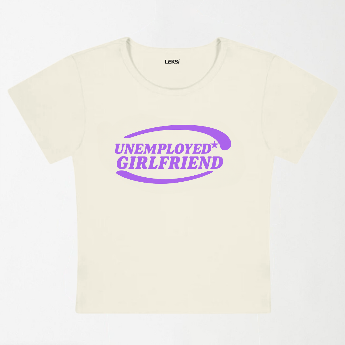 Unemployed Girlfriend Star Y2K Baby Tee