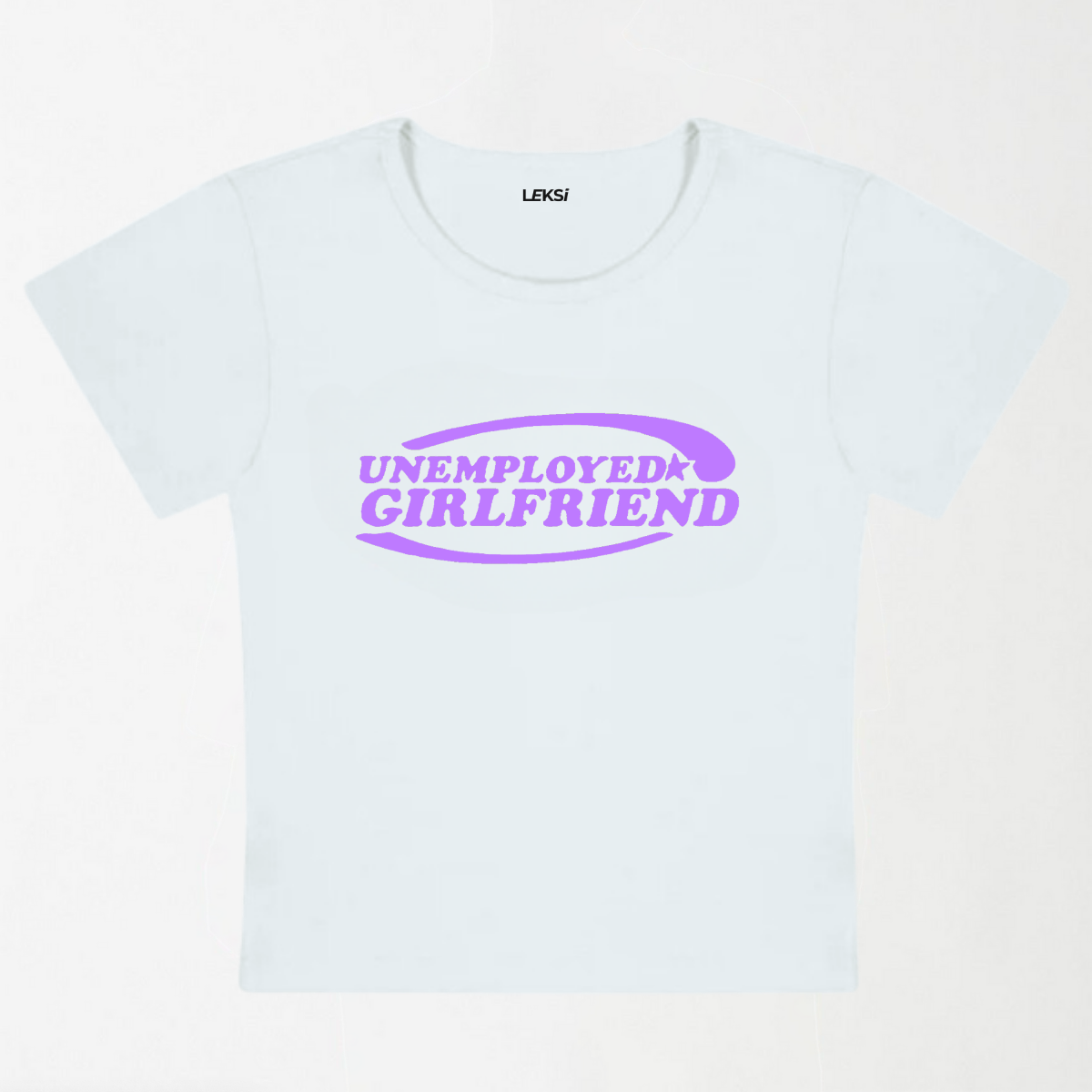 Unemployed Girlfriend Star Y2K Baby Tee