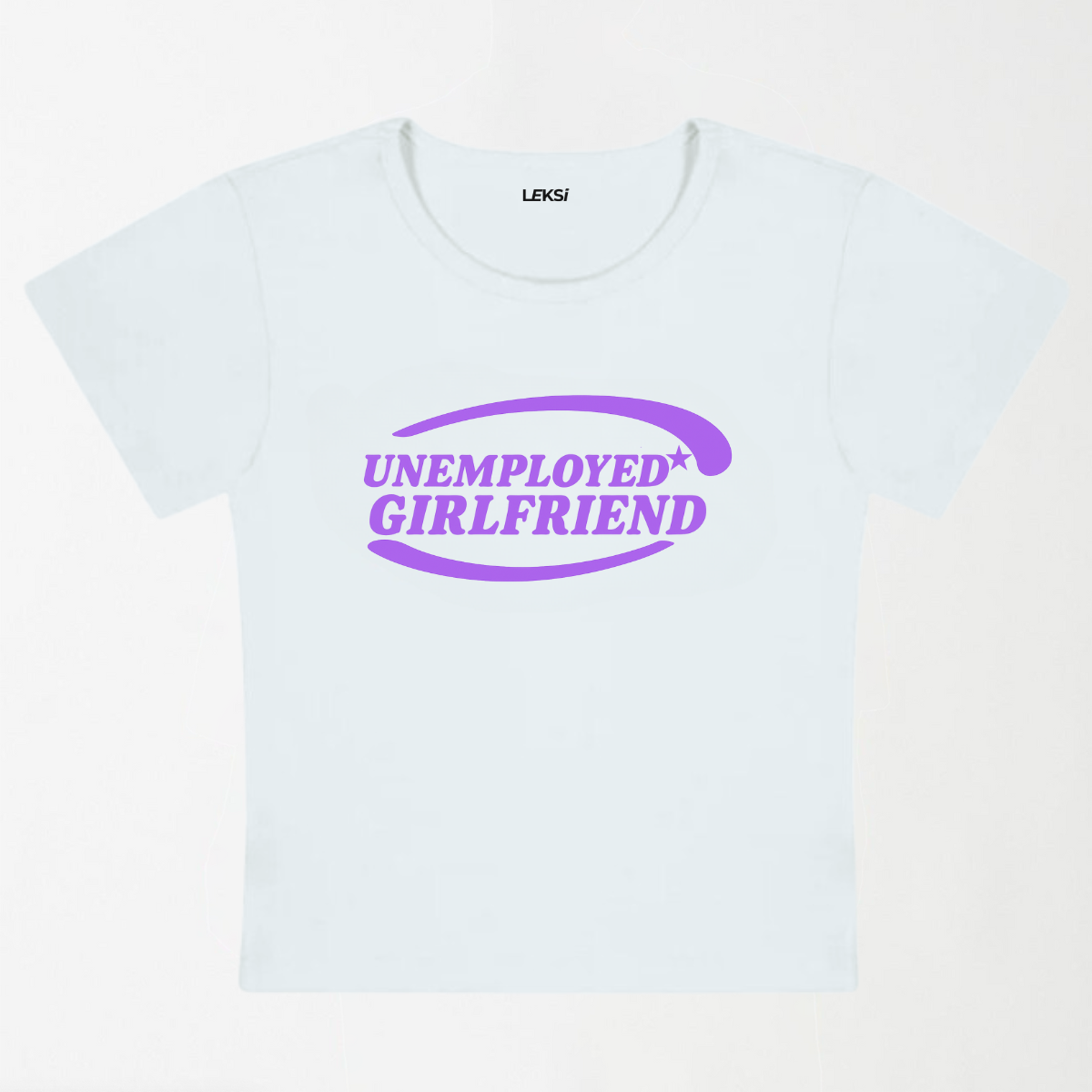 Unemployed Girlfriend Star Y2K Baby Tee