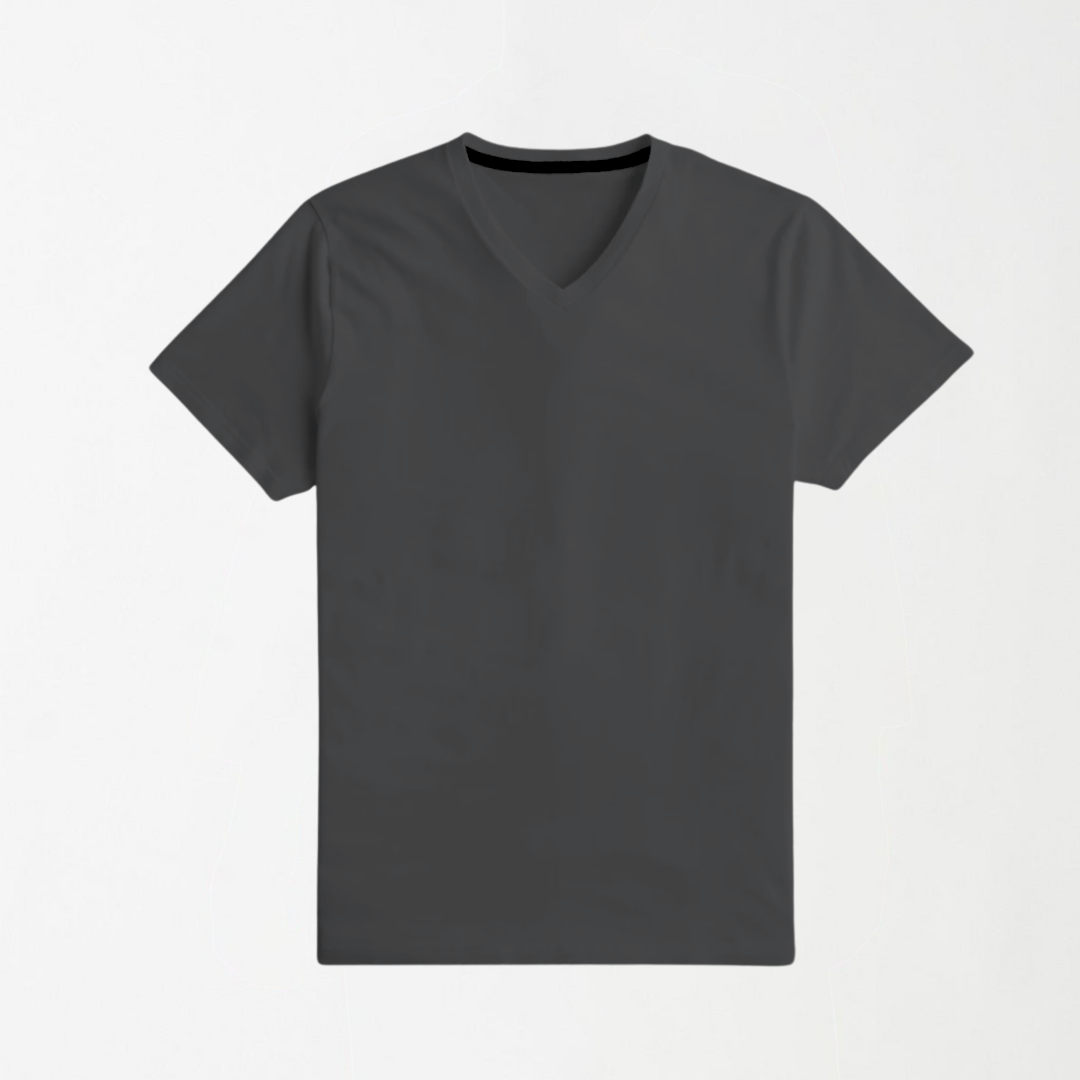 Grey V-Neck T-Shirt