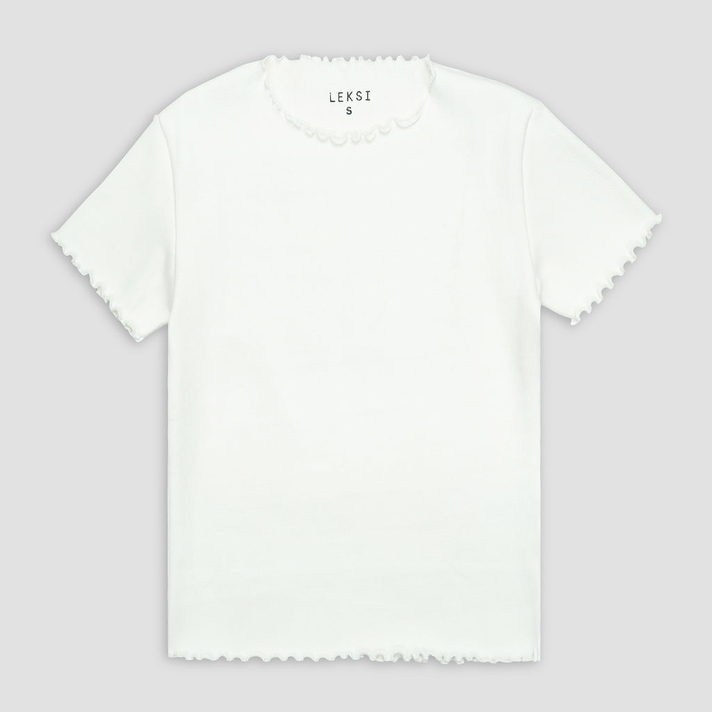 White Ribbed Shirt