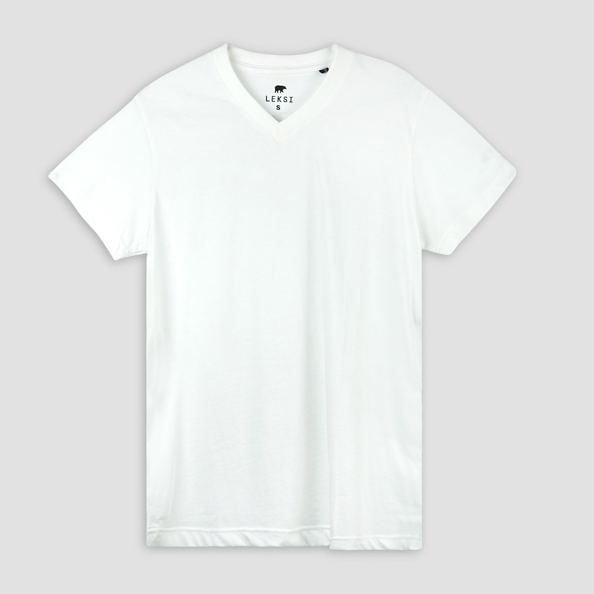 White Unisex V-Neck T-Shirt
