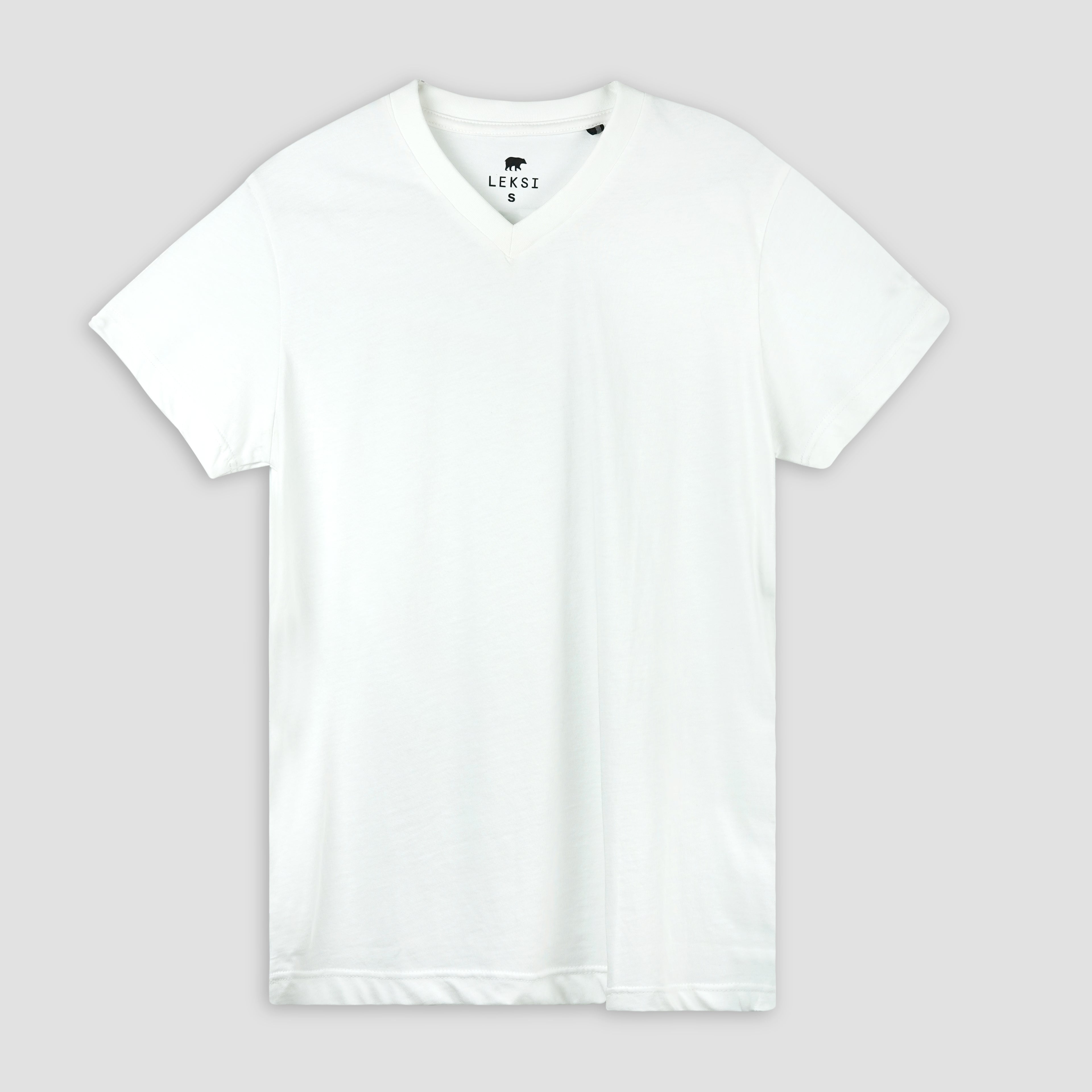 White Unisex V-Neck T-Shirt