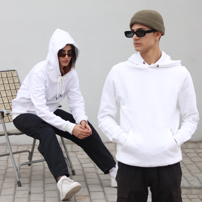 White Unisex Hoodie