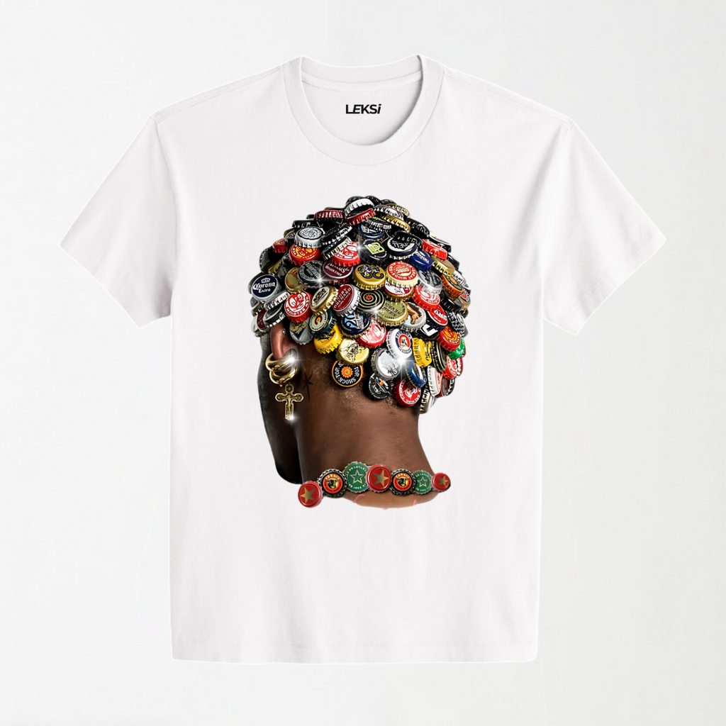 Wild Bottle Top Head - Round Neck Unisex T Shirt