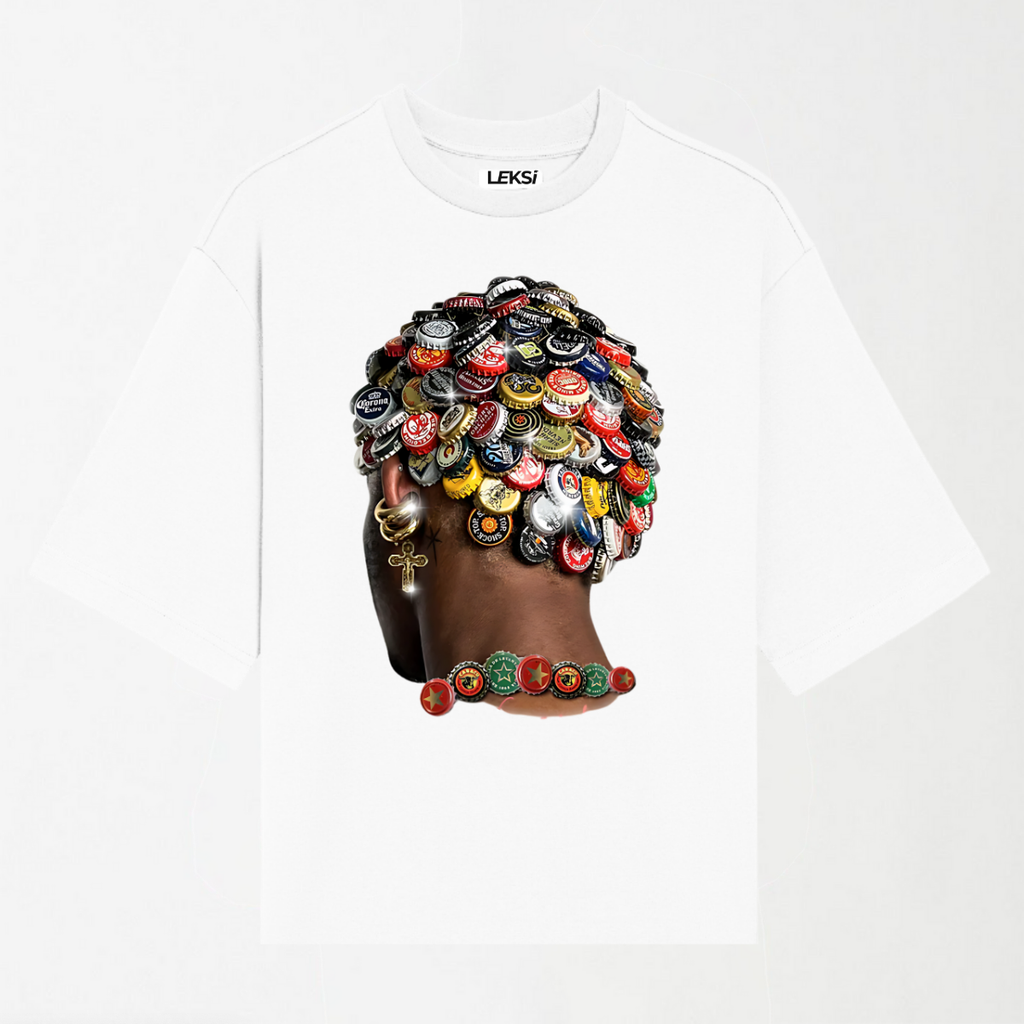 Wild Bottle Top Head - Round Neck Unisex T Shirt