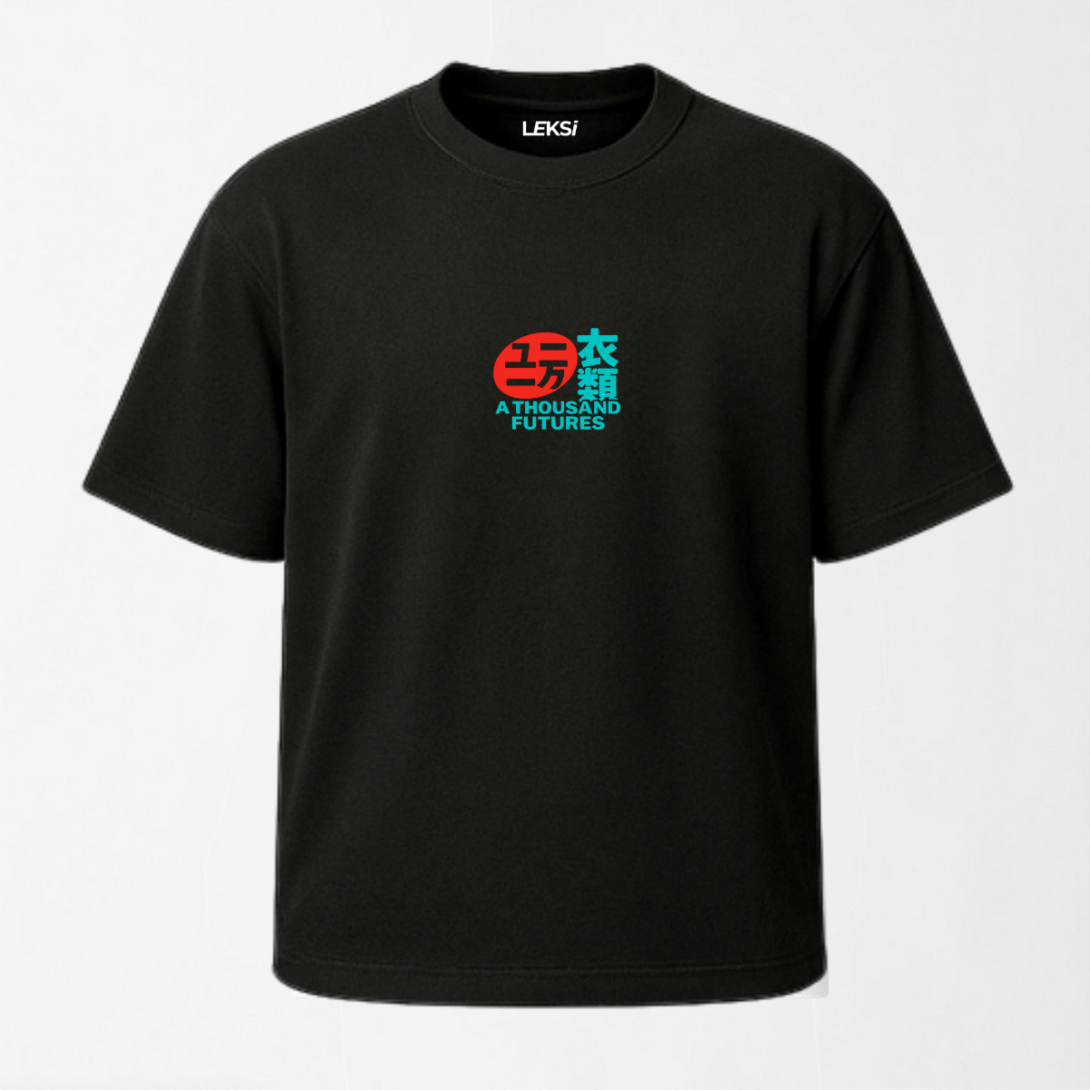 A Thousand Futures 'Lucky Cat' - Round Neck Unisex T Shirt S - Premium Unisex Graphic T-Shirt | LEKSI Pakistan