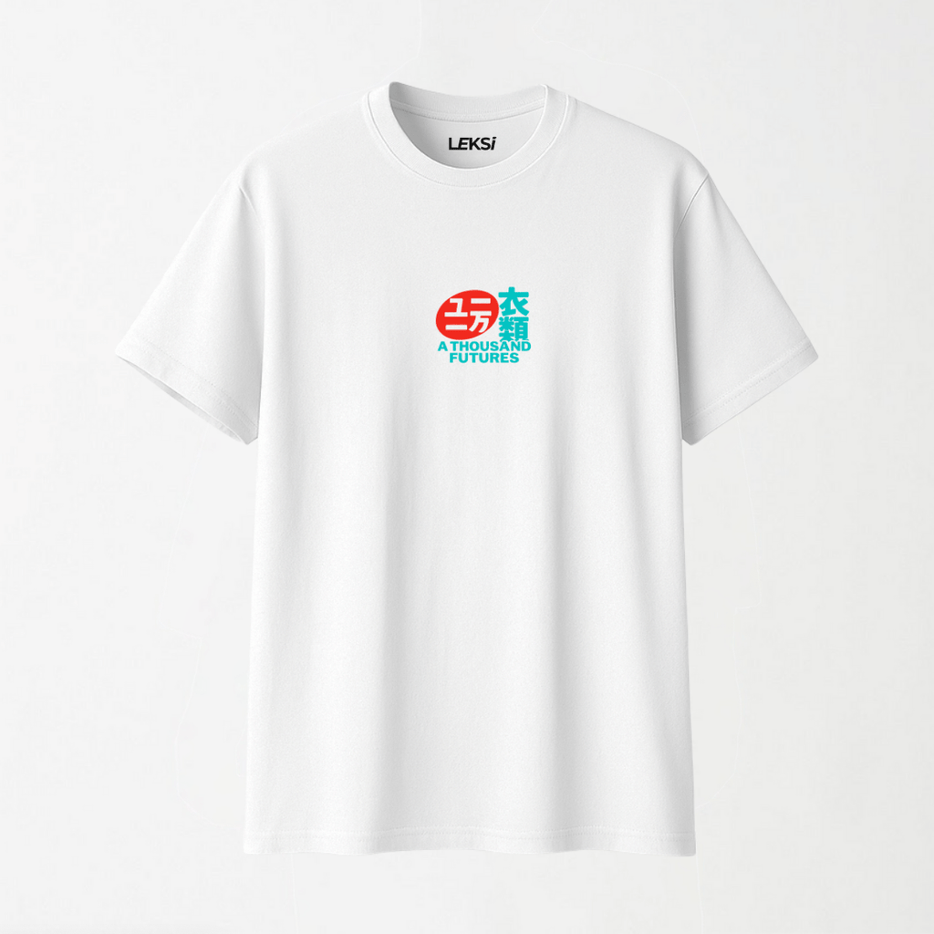 A Thousand Futures 'Lucky Cat' - Round Neck Unisex T Shirt S - Premium Unisex Graphic T-Shirt | LEKSI Pakistan