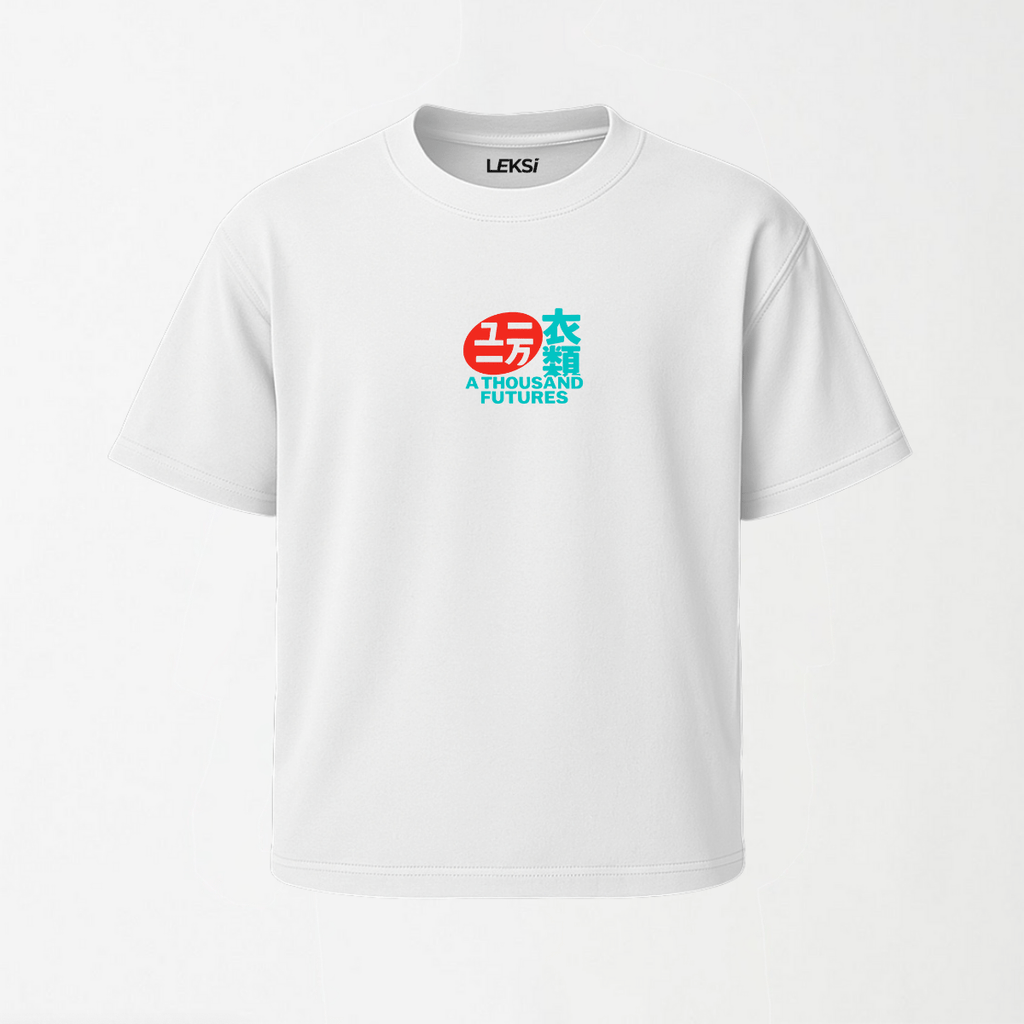 A Thousand Futures 'Lucky Cat' - Round Neck Unisex T Shirt S - Premium Unisex Graphic T-Shirt | LEKSI Pakistan